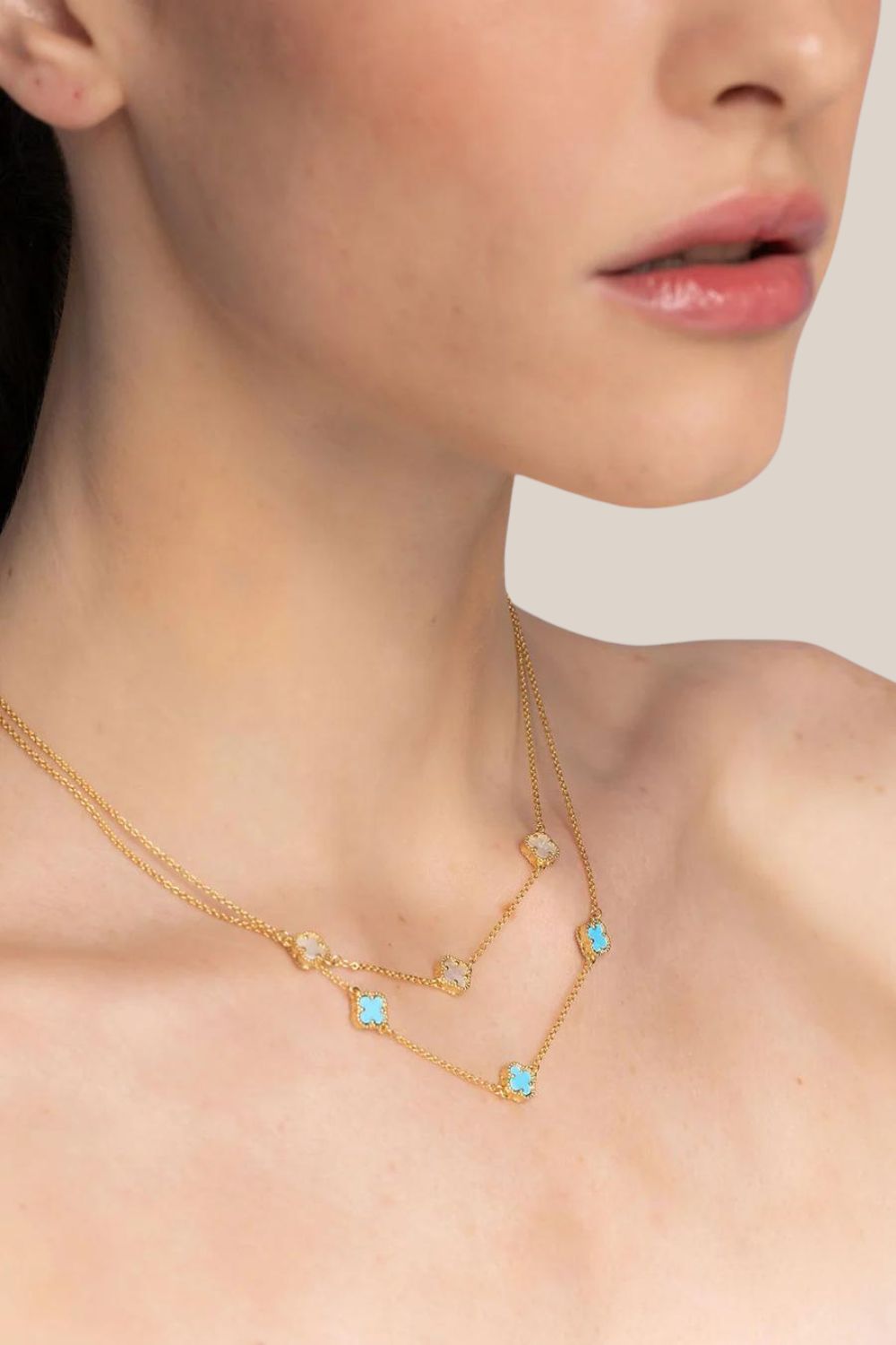 Liberte Duchess Gold Mother of Pearl Necklace