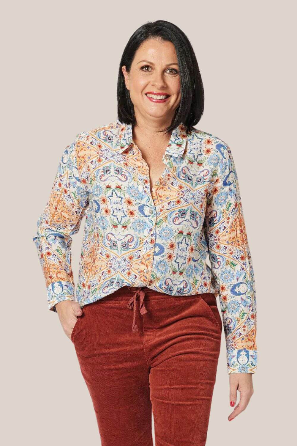 Gordon Smith Mykonos Print Shirt