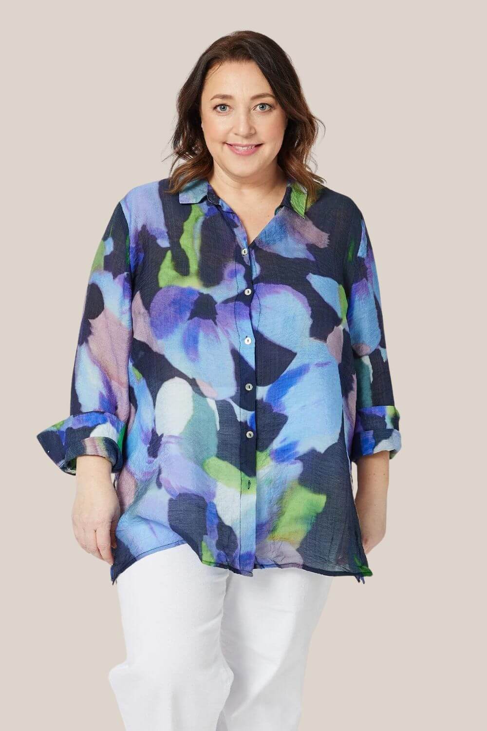 Clarity Iris Print Shirt