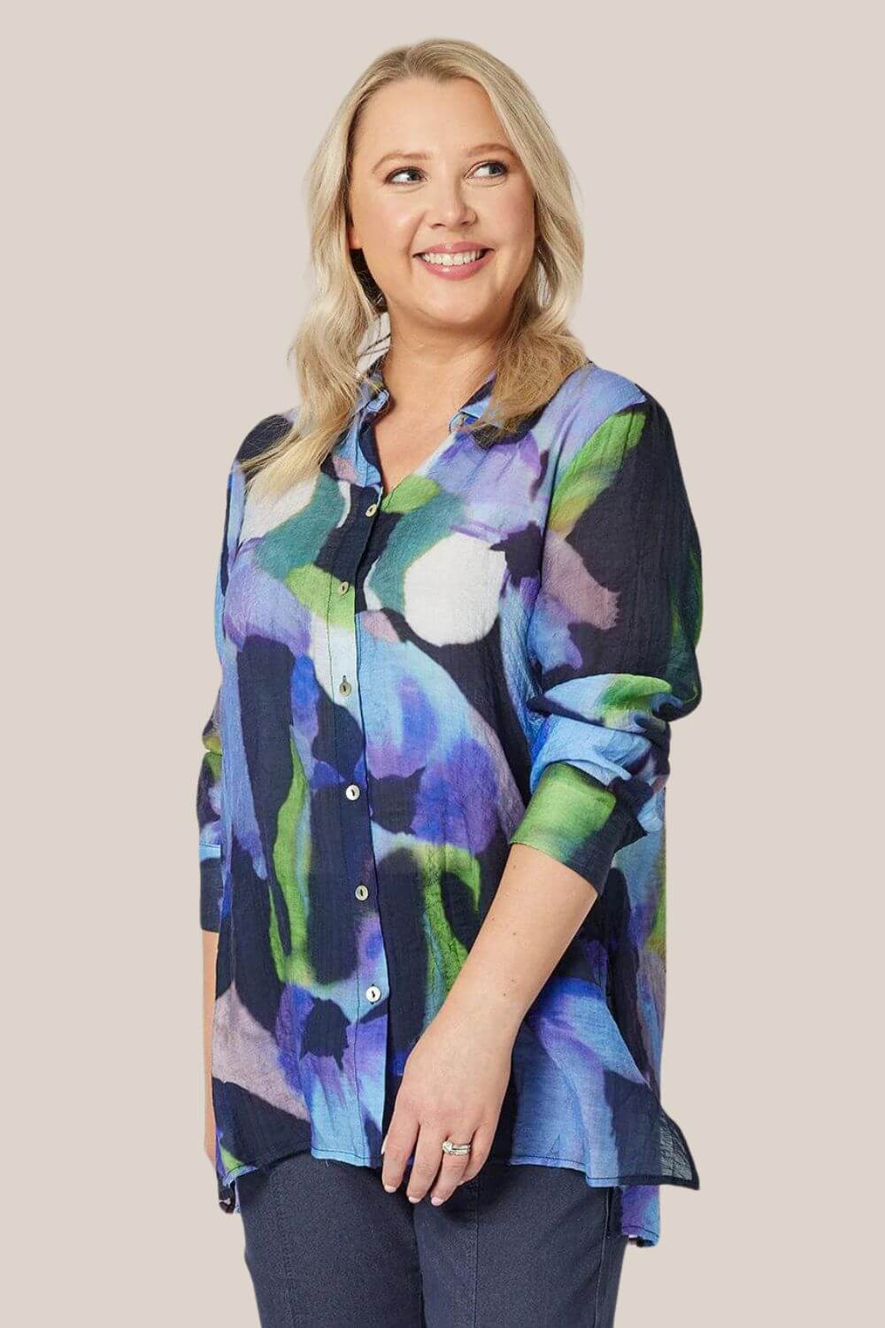 Clarity Iris Print Shirt