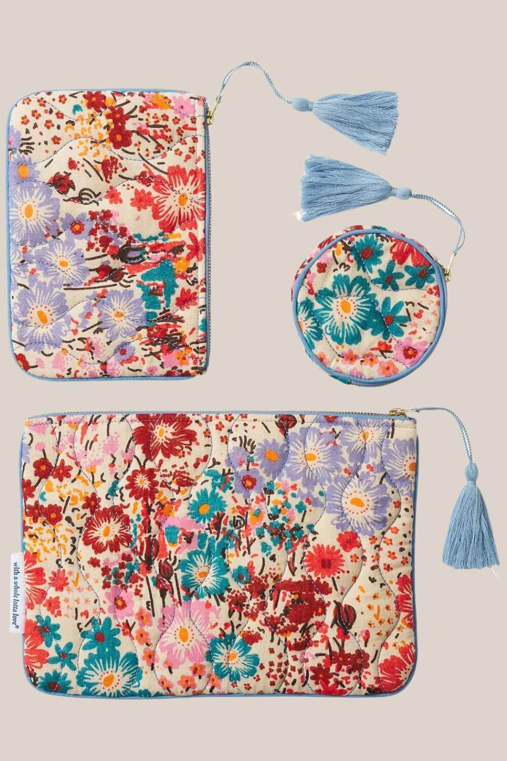 Sage x Clare Meadow Pouch Set