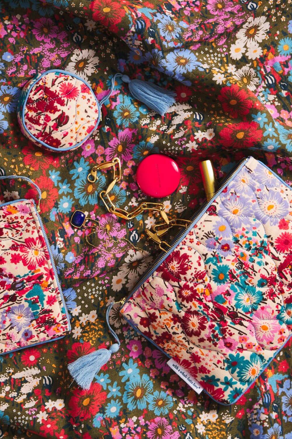 Sage x Clare Meadow Pouch Set