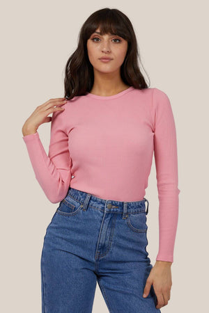 All About Eve Rib Baby Long Sleeve Tee