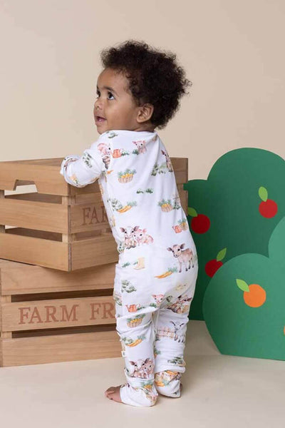 Snuggle Hunny Farm Organic Growsuit