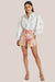 Amalie The Label Noemie Linen Blend High Waisted Tailored Shorts