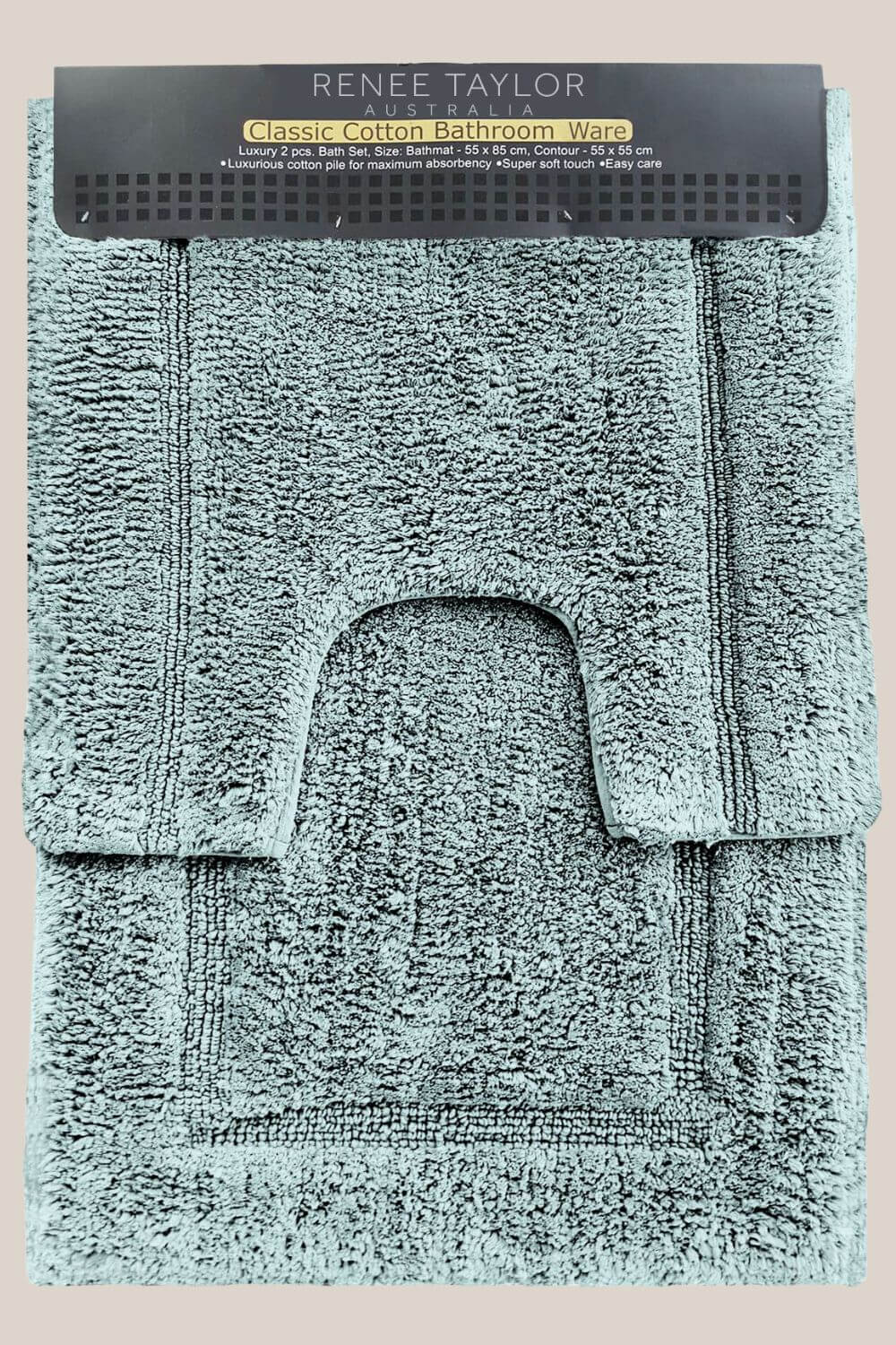 Renee Taylor 2 Piece Tufted Bath Mat Set