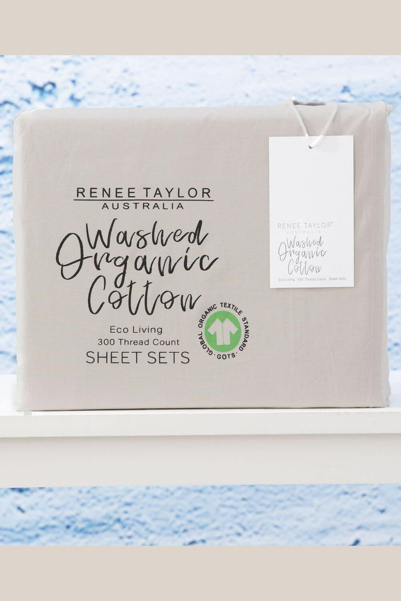 Renee Taylor 300 TC Organic Cotton Sheet Set - Queen