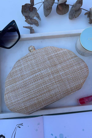 BoElle Floral Stitch Clutch