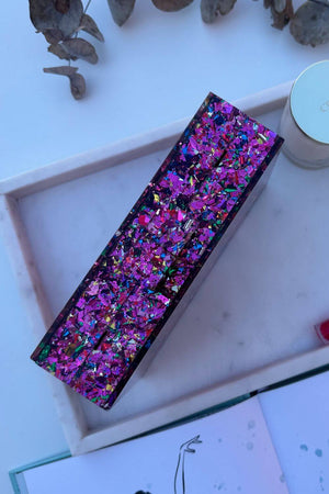 BoElle Glitter Square Evening Clutch
