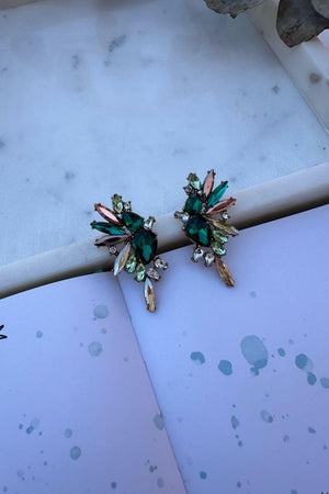 BoElle Rhinestone Design Stud Earrings