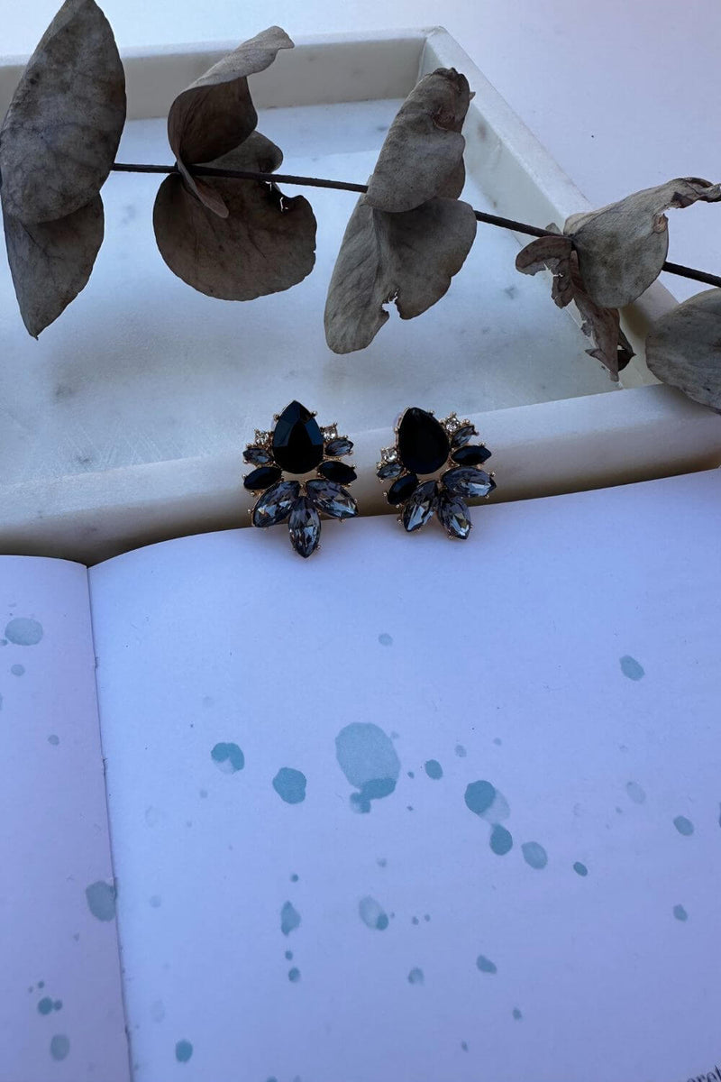 BoElle Rhinestone Décor Stud Earrings