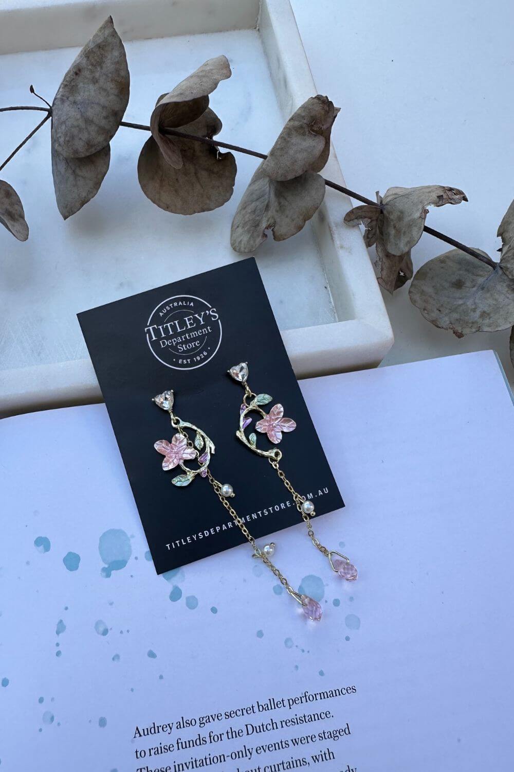 BoElle Secret Garden Drop Earrings