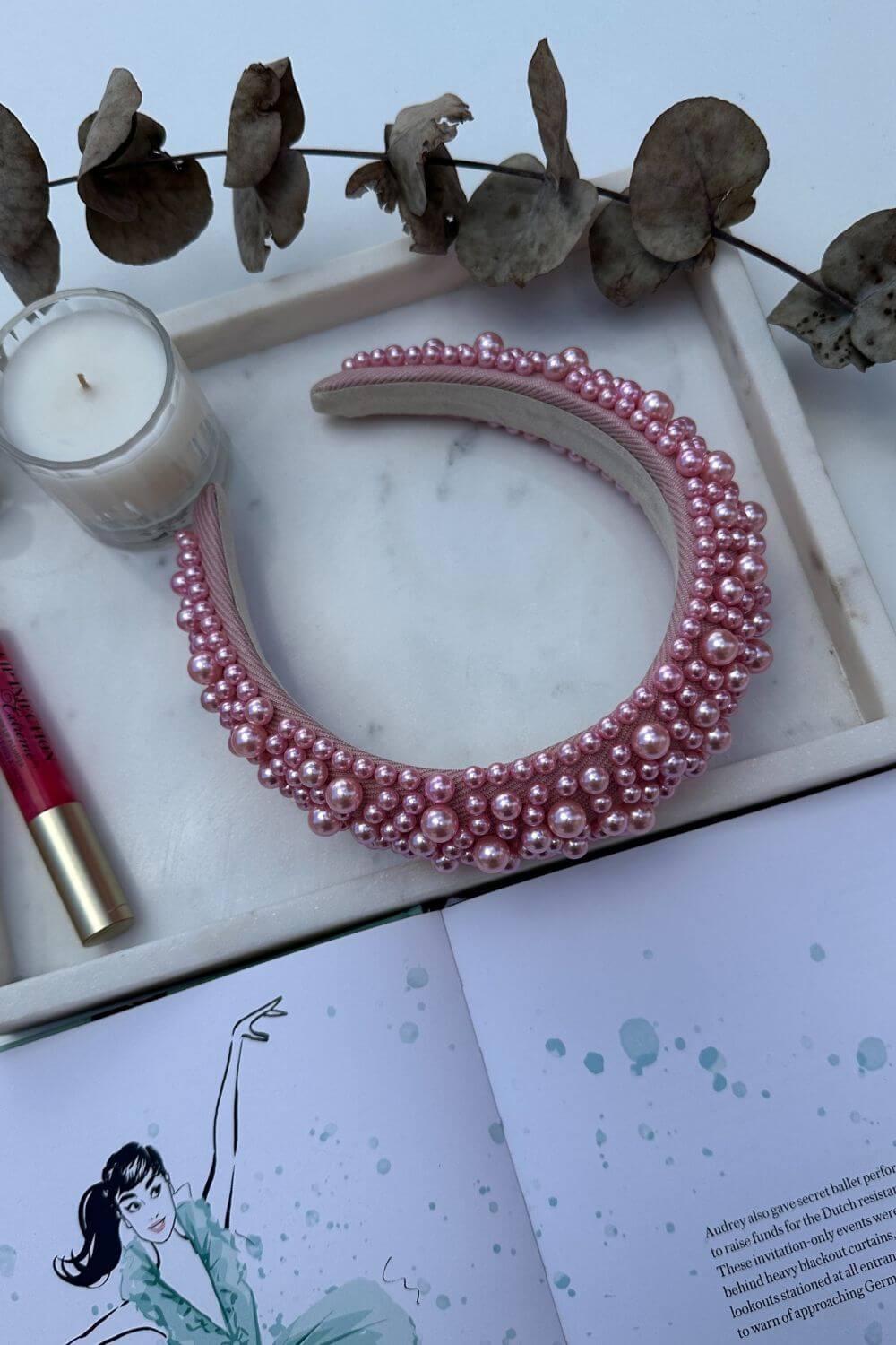 BoElle Wide Pearl Headband