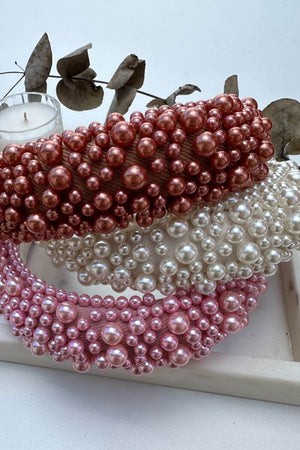 BoElle Wide Pearl Headband