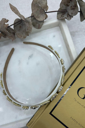 BoElle Zirconia & Pearl Headband