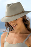 Tina M Havana Short Brim Fedora Hat