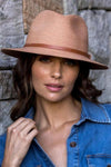 Tina M Havana Short Brim Fedora Hat