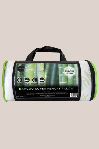 Ardor Rolled Bamboo Memory Foam Pillow