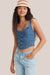 Levi Womens Alani Denim Corset Top