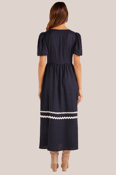 Mink Pink Lucy Rik Rak Midi Dress