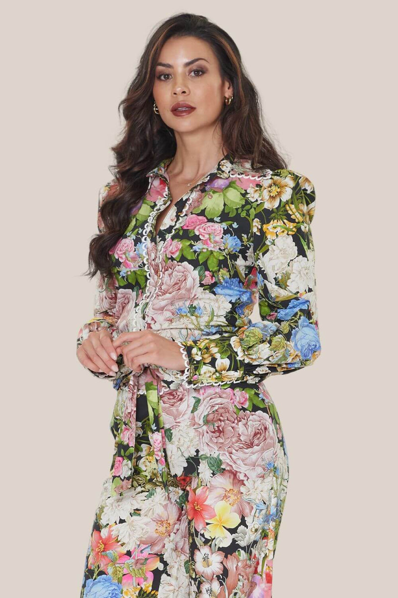 Honey & Beau Romantic Flower Top