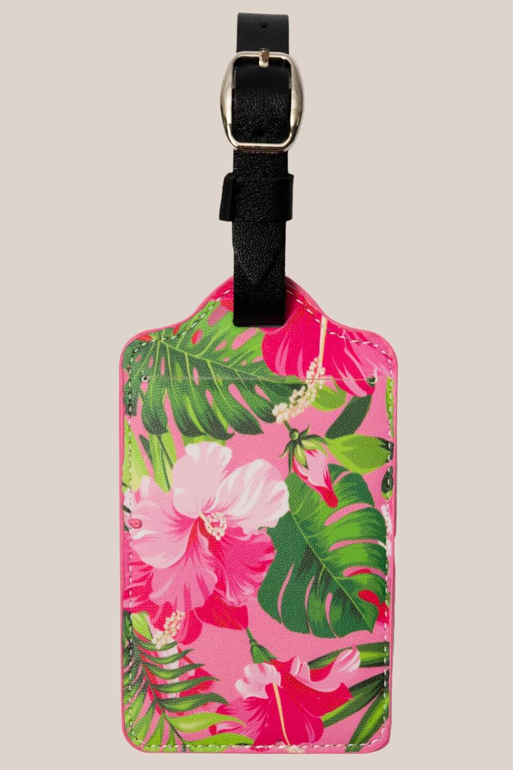 Collectapic Pink Hibiscus Luggage Tag