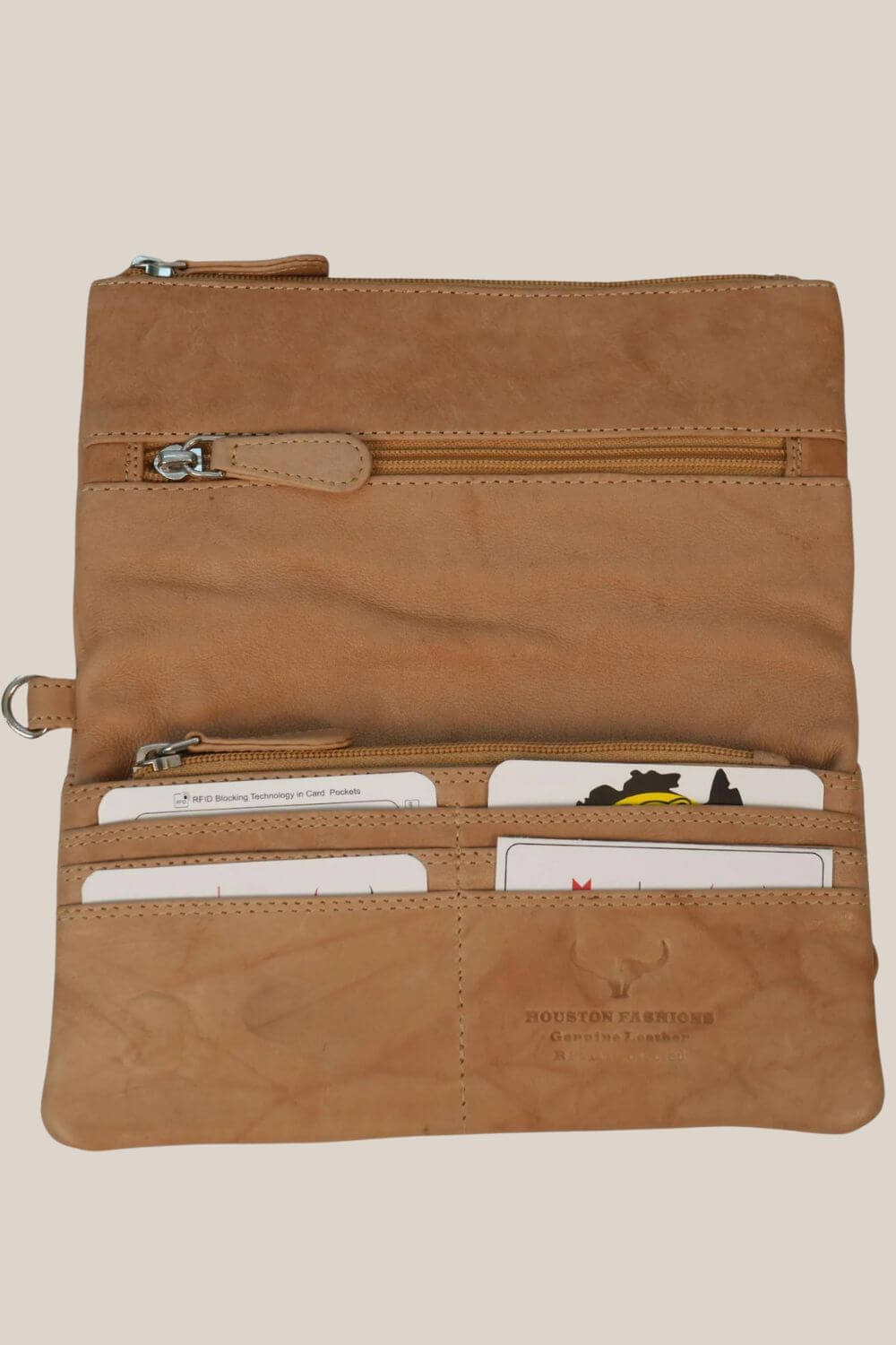 Houston Leather RFID Purse