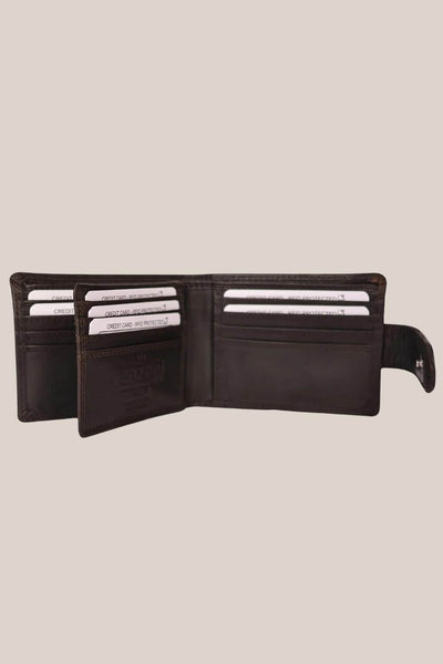 Cenzoni RFID Oil Pull Up Leather Mens Wallet