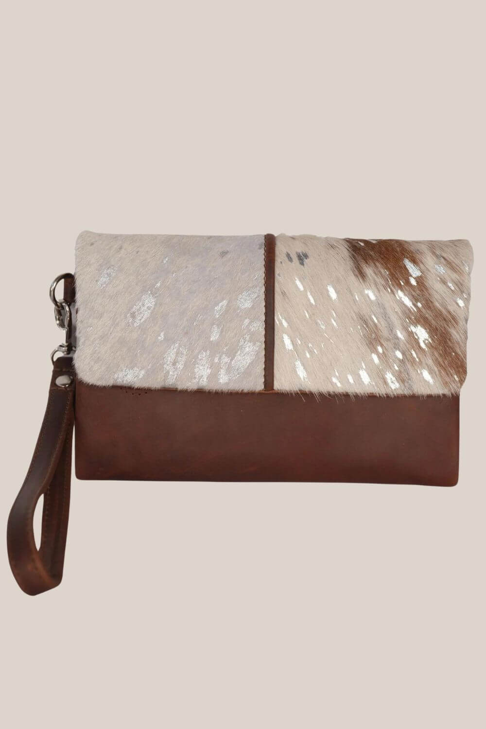 Cenzoni Hairon Foil Trifold Ladies Wallet