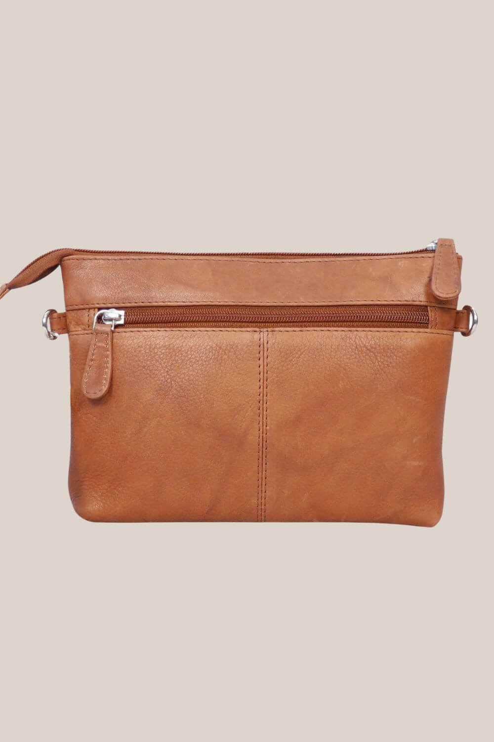 Houston Fashions Small Cross Body Washed Leather Bag