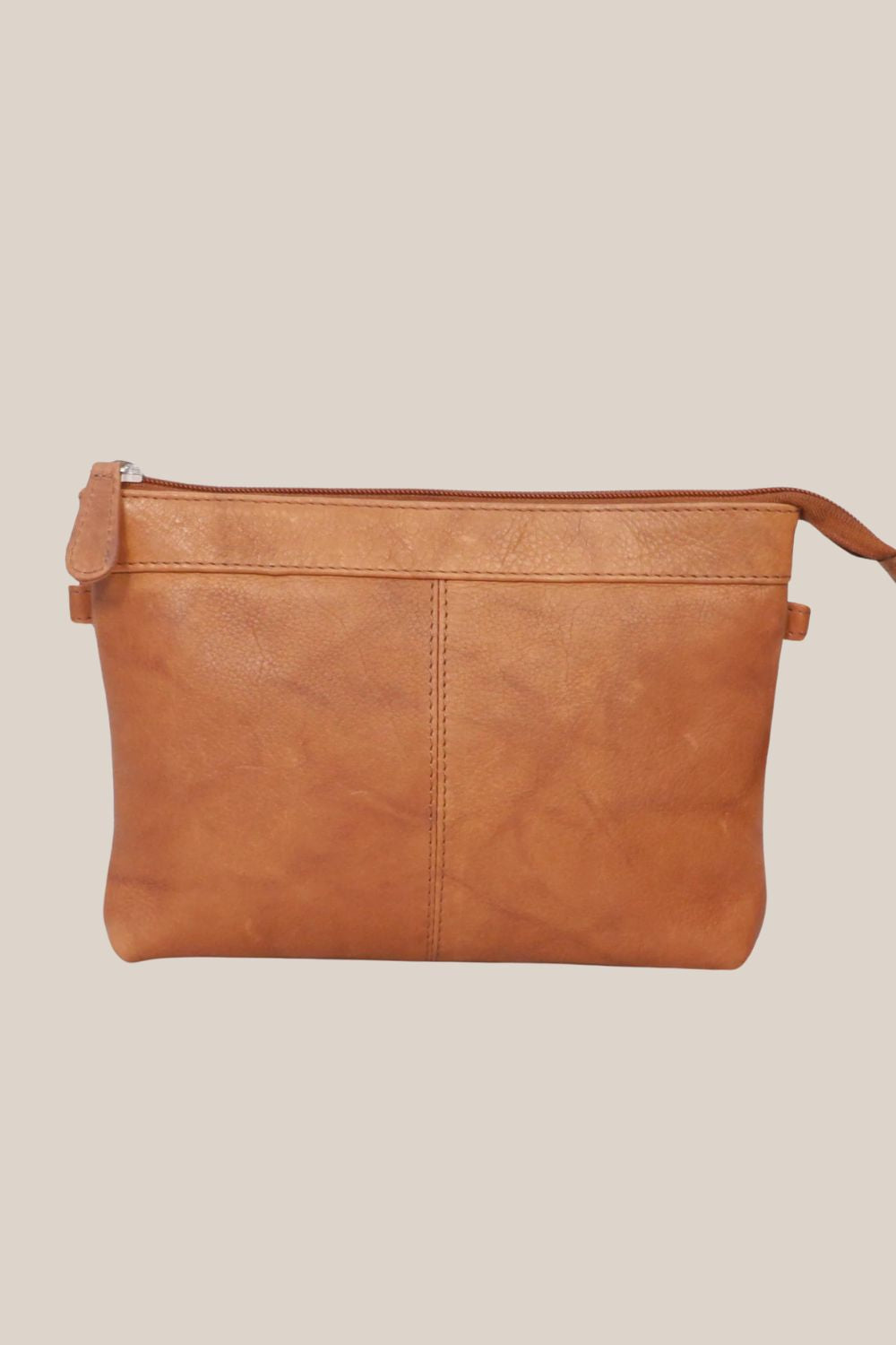 Houston Fashions Small Cross Body Washed Leather Bag