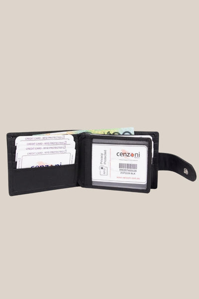 Cenzoni RFID Oil Pull Up Leather Mens Wallet