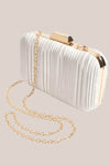 Adorne Portia Pleated Framed Event Clutch