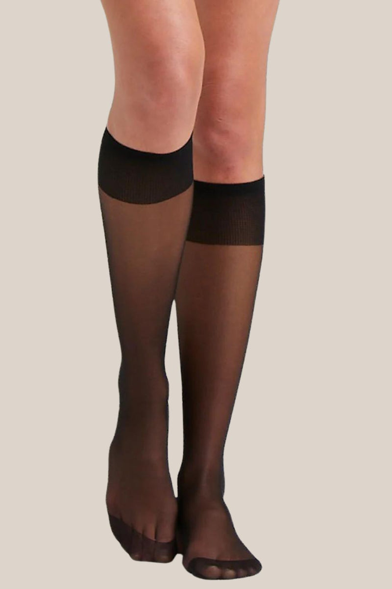 Ambra Sheer Knee High 15 Denier 3 Pair