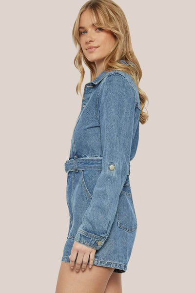 Whitney Denim Playsuit