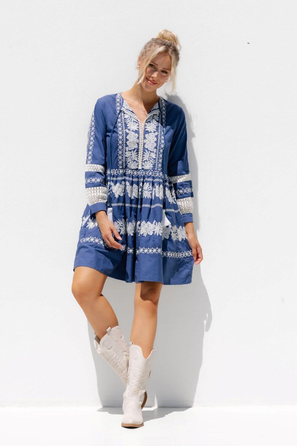 Athena Embroidery Dress