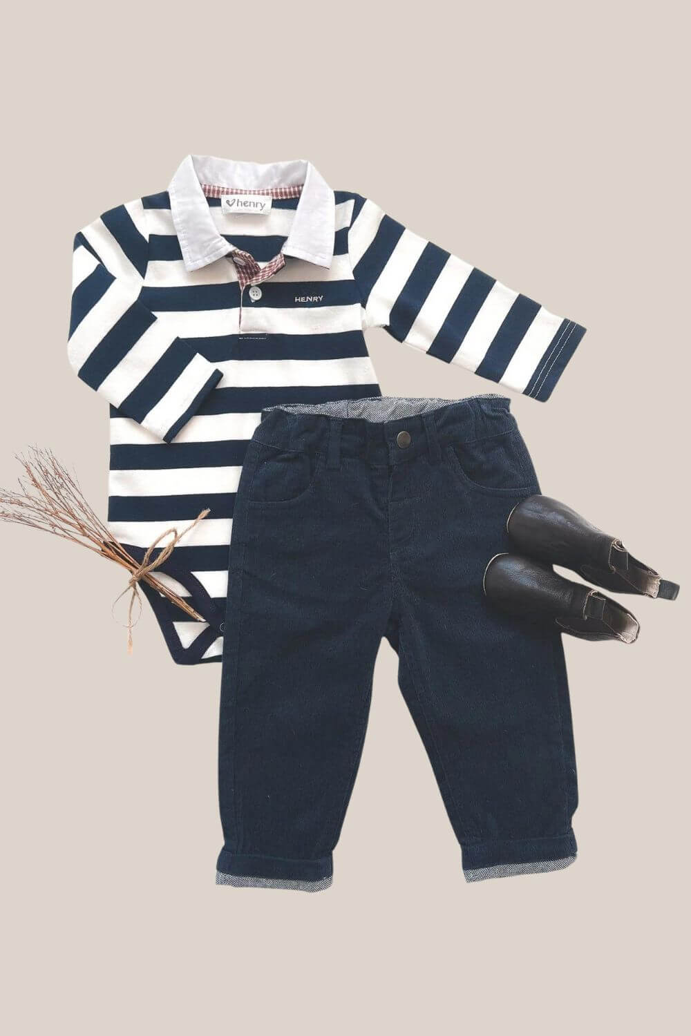 Love Henry Baby Boys Freddie Polo Romper