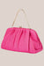 Olga Berg Queenie Gathered Woven Clutch
