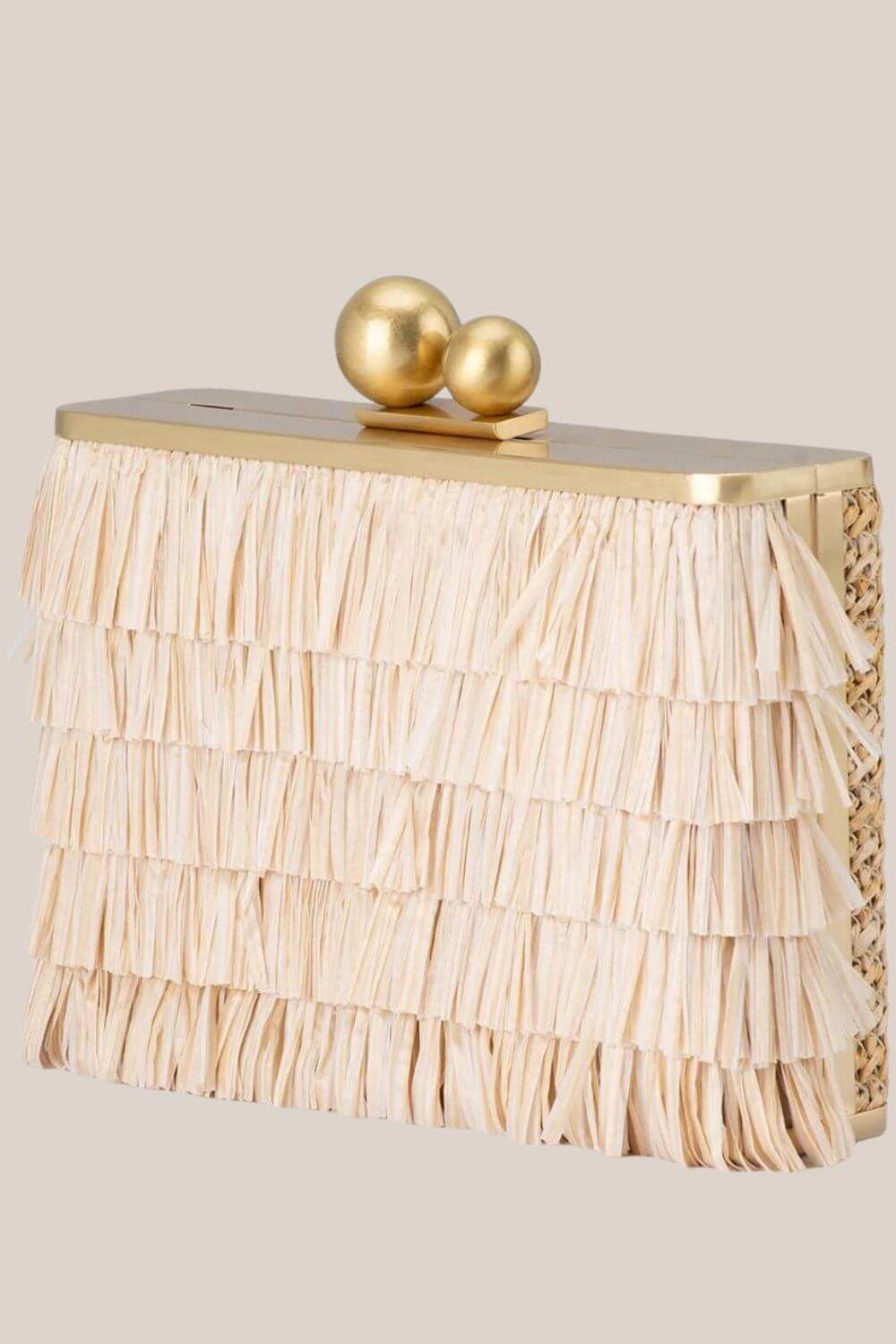 Olga Berg Carlita Fringe Clutch