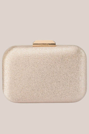 Olga Berg Tamar Metallic Clutch
