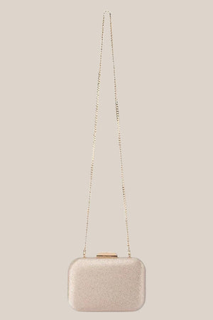 Olga Berg Tamar Metallic Clutch
