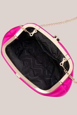 Olga Berg Karina Satin Clutch