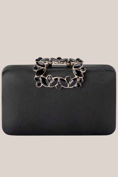 Olga Berg Margalit Crystal Lock Clutch