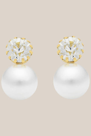 Liberte Vera CZ Pearl Earring