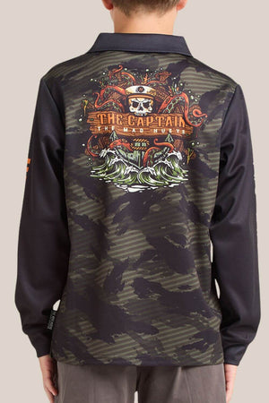 The Mad Hueys Kraken Captain Youth Fishing Jersey