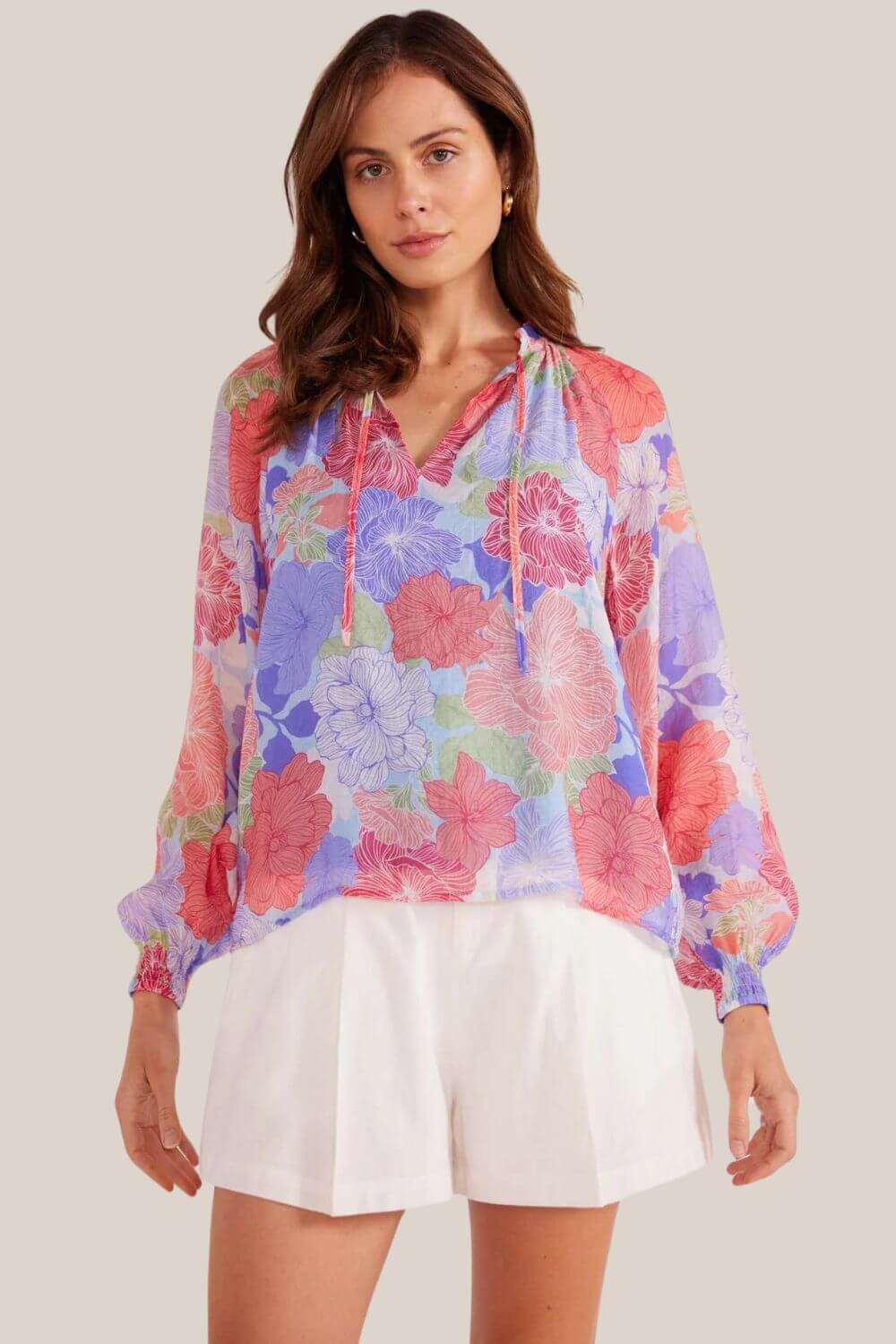 Mink Pink Belle Long Sleeve Blouse