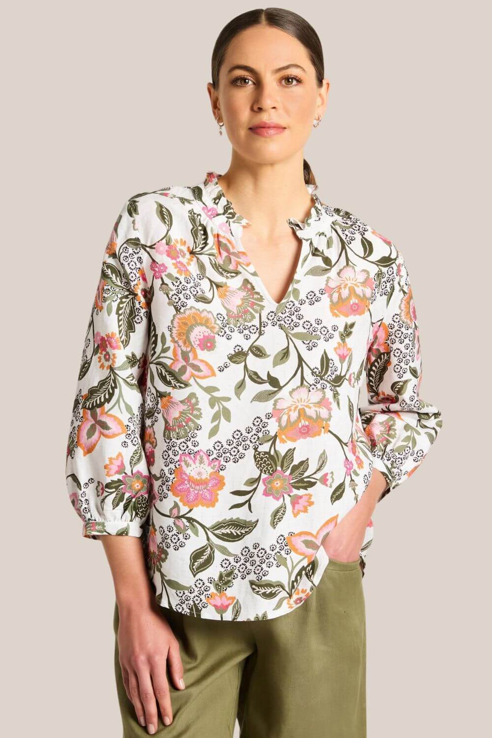 Yarra Trail Folk Art Top