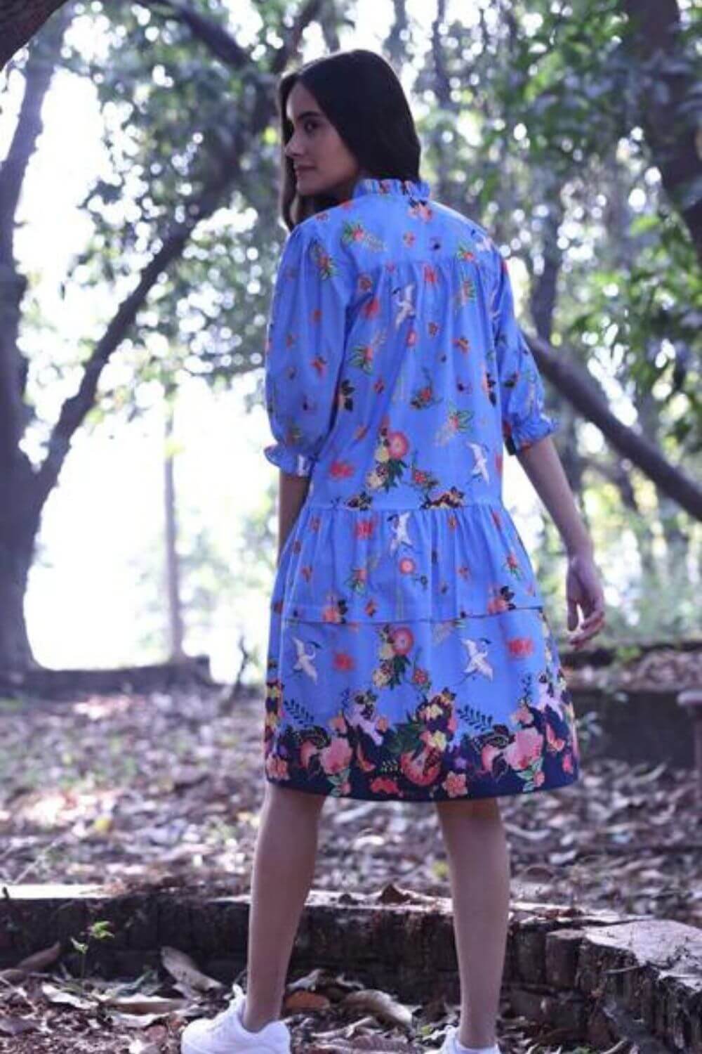 Maude Vivante Sasha Cranes Print Dress