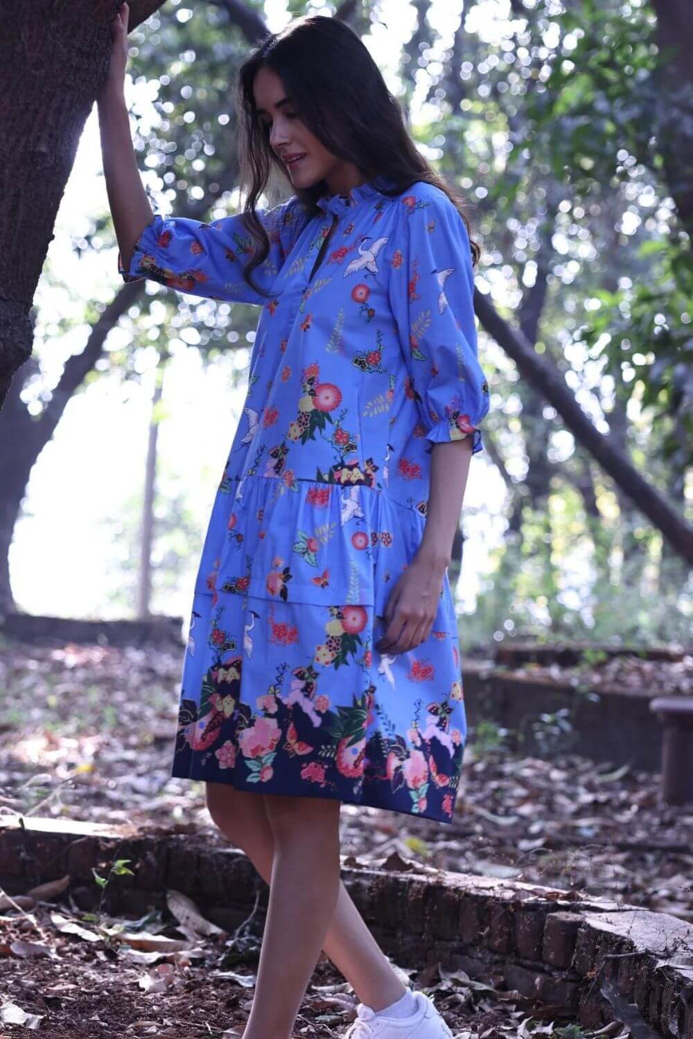 Maude Vivante Sasha Cranes Print Dress