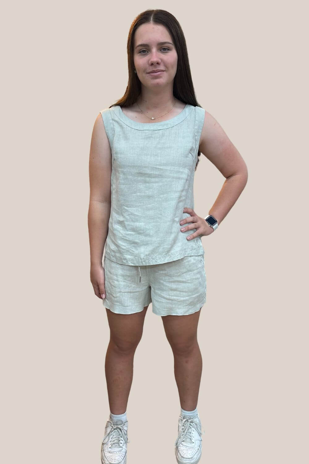 Pilbara Womens Linen Singlet